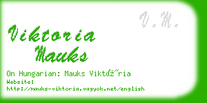 viktoria mauks business card